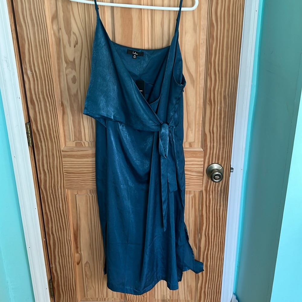 MIDI length wedding guest dress